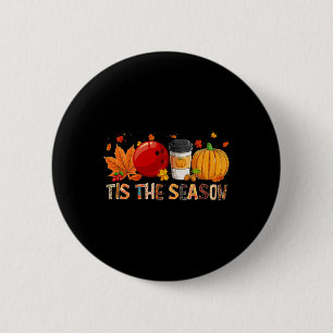 De Seizoenhoed Pumpkin Bowling Halloween Herfst Ronde Button 5,7 Cm