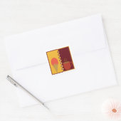 De Seizoensverschuivingssticker Vierkante Sticker (Envelop)