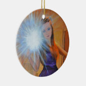 De Selfie Keramisch Ornament (Rechts)