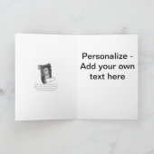 De Selkirk Grace Brandt Night Supper Gebed Grijs Feestdagen Kaart (Binnen)