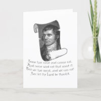 De Selkirk Grace Burns Night Avondmaal Gebed Grey