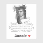 De Selkirk Grace Burns Night Avondmaal Gebed Grey Sticker (Vel)