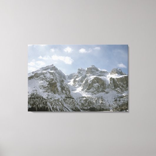 De Sella Gruppe en Val de Mesdi-vakantiekaart Canvas Afdruk (Voorkant)