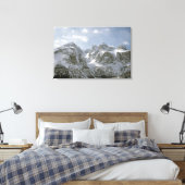 De Sella Gruppe en Val de Mesdi-vakantiekaart Canvas Afdruk (Insitu (Slaapkamer))