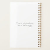 De #SeniorCheerMom Laatste Cheer Seizoen Planner (Achterkant)