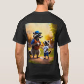 De sensatie van het spelen van honkbal t-shirt (Achterkant)