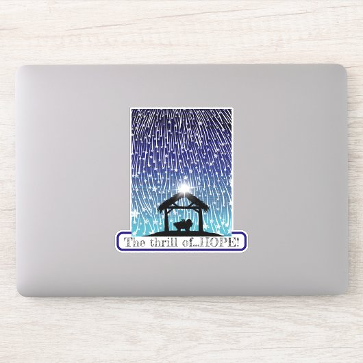 De sensatie van HOPE vallende sterren nativity Sticker (Computer)