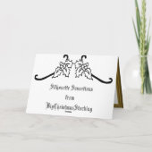 De Sensaties van het silhouet, Drie wijzen Feestdagen Kaart (Achterkant)