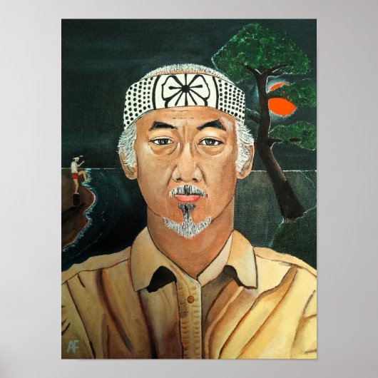 De Sensei-schildering van Alfred Fox Poster (Voorkant)