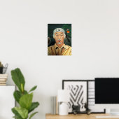 De Sensei-schildering van Alfred Fox Poster (Thuiskantoor)