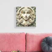 De sereen muse canvas afdruk (Insitu (Woonkamer))