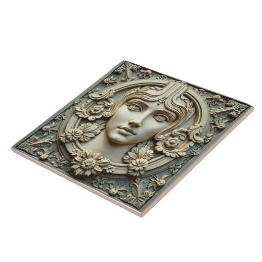 De sereen muse tegeltje (Zijkant)