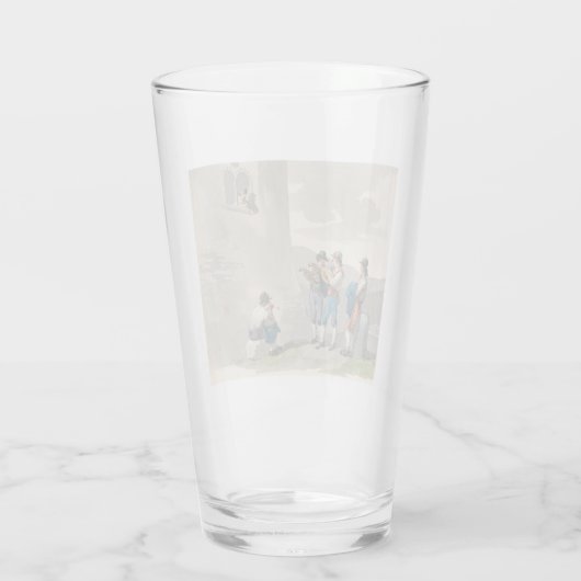 De Serenade (Liefde) (Romantische Scene) Glas (Achterkant)