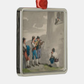 De Serenade (Liefde) (Romantische Scene) Metalen Ornament (Rechts)