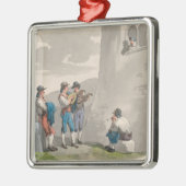 De Serenade (Liefde) (Romantische Scene) Metalen Ornament (Links)