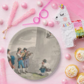 De Serenade (Liefde) (Romantische Scene) Papieren Bordje (Feest)