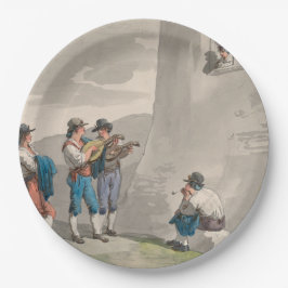 De Serenade (Liefde) (Romantische Scene) Papieren Bordje