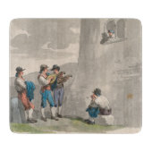 De Serenade (Liefde) (Romantische Scene) Snijplank (Voorkant)