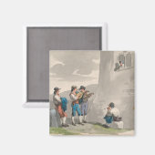 De Serenade (Liefdeslied) (Romantisch tafereel) Magneet (Voorkant / Achterkant)