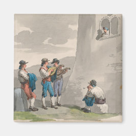 De Serenade (Liefdeslied) (Romantisch tafereel) Magneet