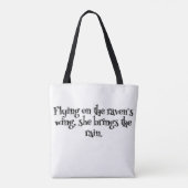 De Serenade van de Raven Tote Bag (Achterkant)