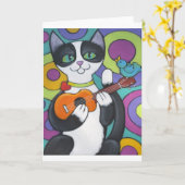 De Serenade van de ukelele Kaart (Gele Bloem)