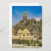 De serene schoonheid van de Al Bidya-moskee in de  Feestdagenkaart (Voorkant / Achterkant)