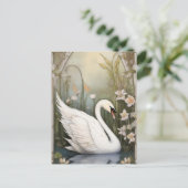 De Serene Swan Briefkaart (Staand voorkant)