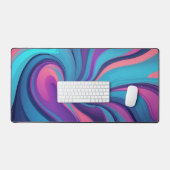 De Serene Wave's CyberPunk Desk Mat (Keyboard & Muis)