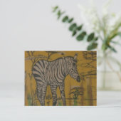 De Serengeti Spirit: Zebra Grazen in de Mara Briefkaart (Staand voorkant)