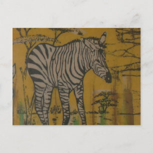 De Serengeti Spirit: Zebra Grazen in de Mara Briefkaart
