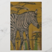 De Serengeti Spirit: Zebra Grazen in de Mara Briefpapier (Voorkant)
