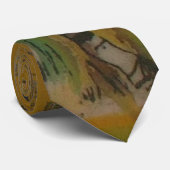 De Serengeti Spirit: Zebra Grazen in de Mara Stropdas (Opgerold)