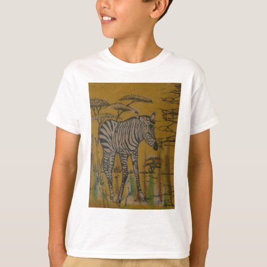 De Serengeti Spirit: Zebra Grazen in de Mara T-shirt (Voorkant)