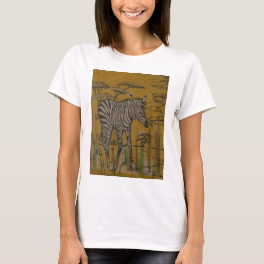De Serengeti Spirit: Zebra Grazen in de Mara T-shirt (Voorkant)