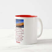 De sereniteit gebed in ruimterood tweekleurige koffiemok (Voorkant rechts)