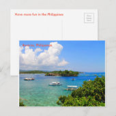 De sereniteit is te vinden op het strand briefkaart (Voorkant / Achterkant)