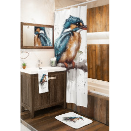 De sereniteit van de Kingfisher Badmat