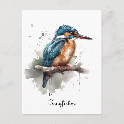 De sereniteit van de Kingfisher Briefkaart (Voorkant)