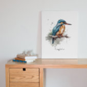De sereniteit van de Kingfisher Canvas Afdruk