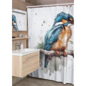 De sereniteit van de Kingfisher Douchegordijn