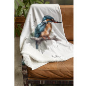 De sereniteit van de Kingfisher Fleece Deken