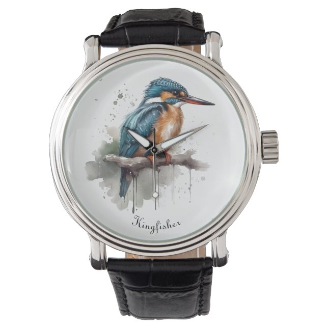 De sereniteit van de Kingfisher Horloge (Voorkant)
