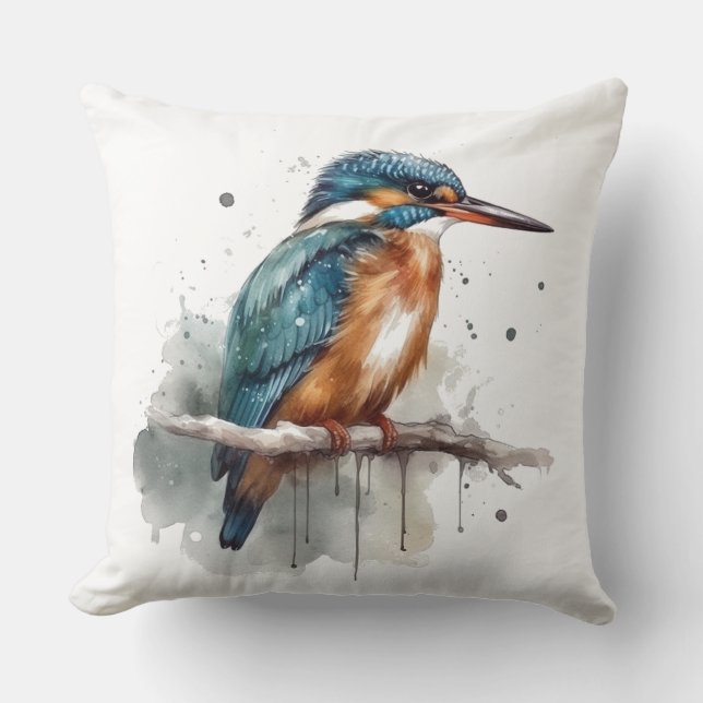 De sereniteit van de Kingfisher Kussen (Voorkant)
