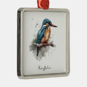 De sereniteit van de Kingfisher Metalen Ornament (Rechts)