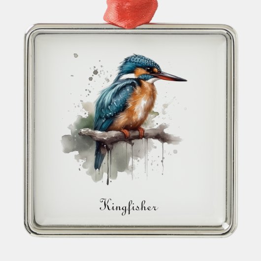 De sereniteit van de Kingfisher Metalen Ornament (Voorkant)