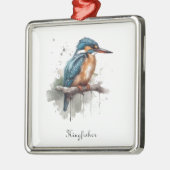 De sereniteit van de Kingfisher Metalen Ornament (Links)