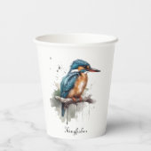 De sereniteit van de Kingfisher Papieren Bekers (Achterkant)