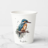 De sereniteit van de Kingfisher Papieren Bekers (Voorkant)