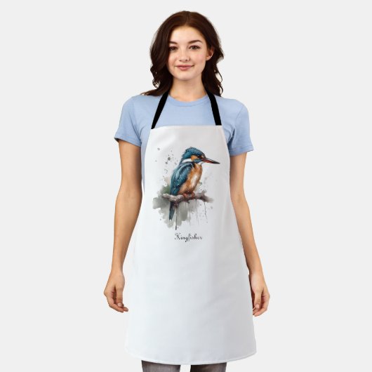 De sereniteit van de Kingfisher Schort (Gedragen)